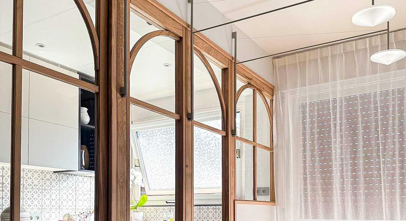 gallerie image pose verriere bois cuisine - Slide XL 2