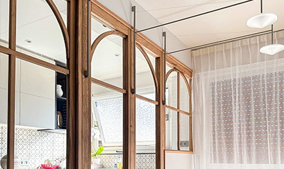 gallerie image pose verriere bois cuisine - Slide XS 2